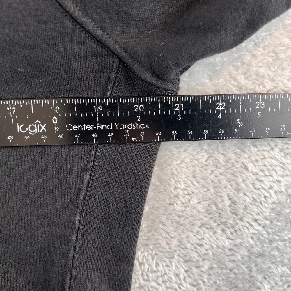 American Giant Womens Black Full Zip Hoodie Cotton Sweatshirt Graphic Large L - Picture 4 of 7